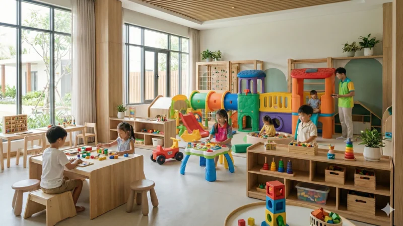 Espaço kids completo em resort parceiro da Mobai Viagens